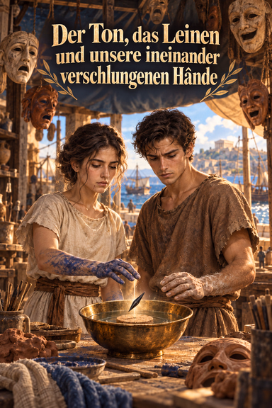 Der Ton, das Leinen und unsere ineinander verschlungenen Hände