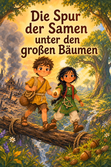 Die Spur der Samen unter den großen Bäumen