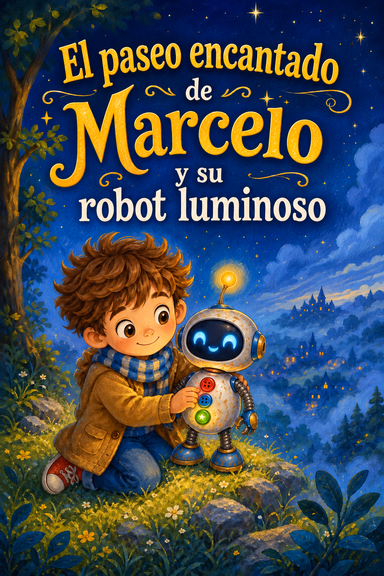 El paseo encantado de Marcelo y su robot luminoso