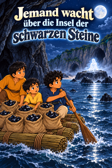 Jemand wacht über die Insel der schwarzen Steine