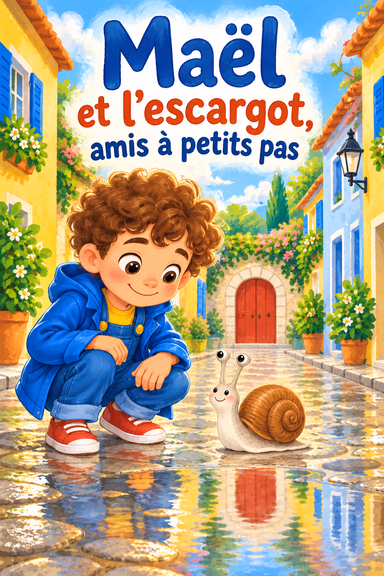 Maël et l’escargot, amis à petits pas