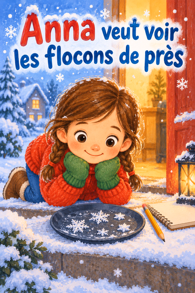 Anna veut voir les flocons de près