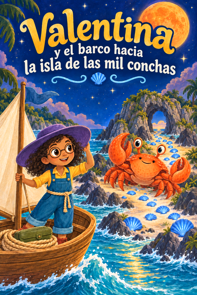 Valentina y el barco hacia la isla de las mil conchas