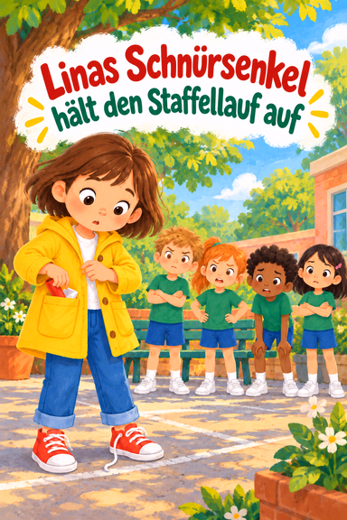 Linas Schnürsenkel hält den Staffellauf auf