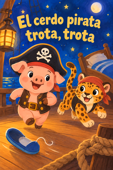 El cerdo pirata trota, trota