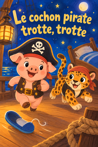 Le cochon pirate trotte, trotte