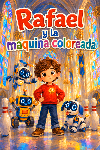 Rafael y la maquina coloreada