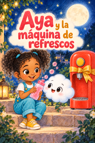 Aya y la máquina de refrescos