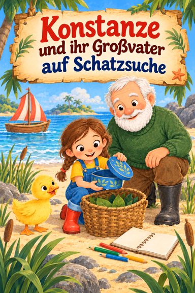 Konstanze und ihr Großvater auf Schatzsuche