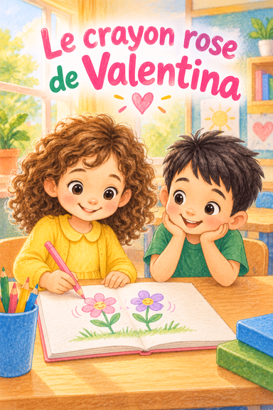 Le crayon rose de Valentina