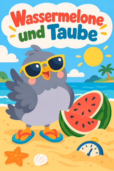 Wassermelone und Taube