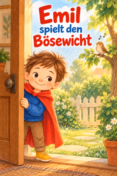 Emil spielt den Bösewicht