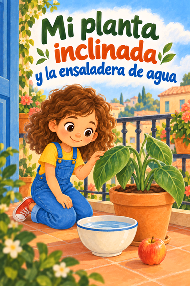 Mi planta inclinada y la ensaladera de agua
