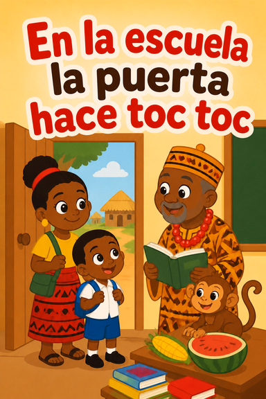 En la escuela la puerta hace toc toc