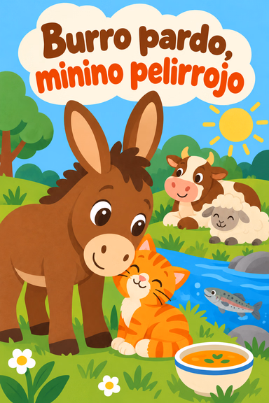 Burro pardo, minino pelirrojo