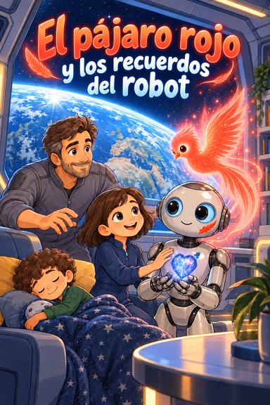 El pájaro rojo y los recuerdos del robot