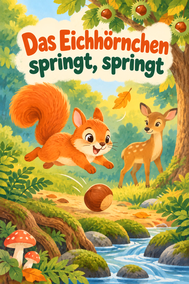 Das Eichhörnchen springt, springt