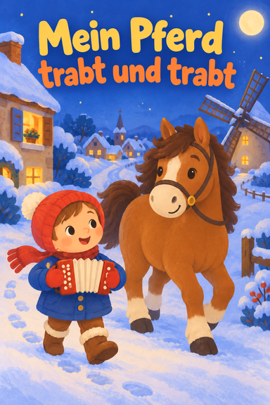 Mein Pferd trabt und trabt