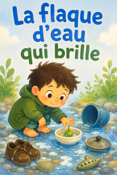 La flaque d’eau qui brille
