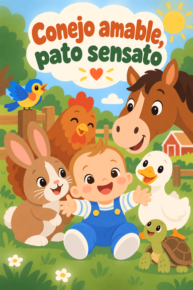 Conejo amable, pato sensato