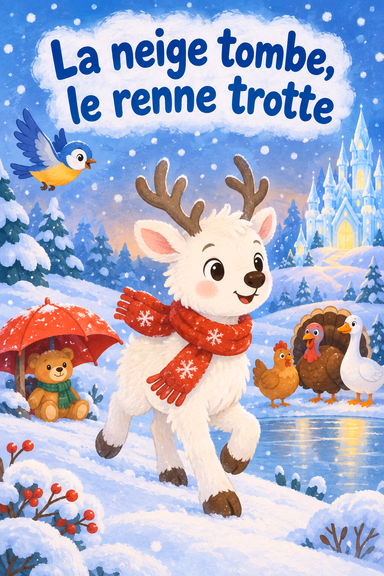 La neige tombe, le renne trotte