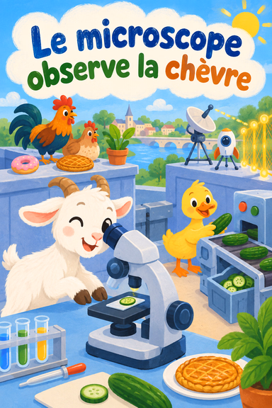 Le microscope observe la chèvre
