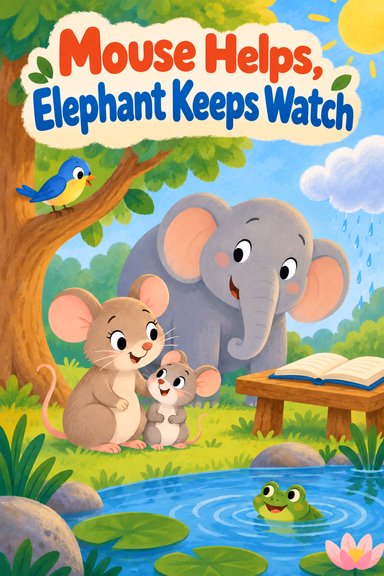 Mouse Helps, Elephant Keeps Watch