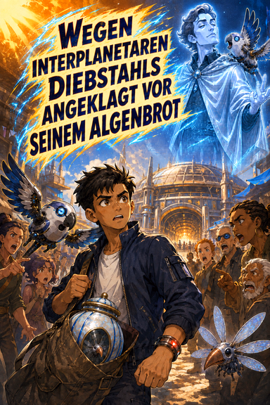 Wegen interplanetaren Diebstahls angeklagt vor seinem Algenbrot