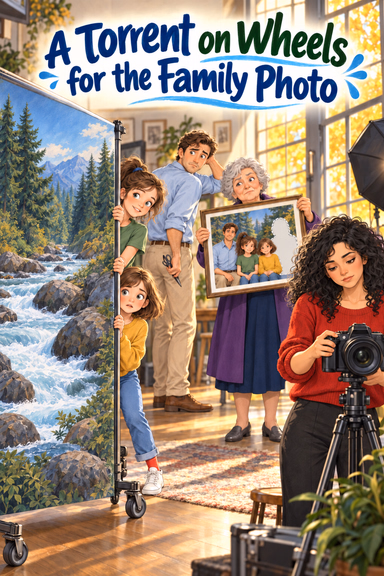 A Torrent on Wheels for the Family Photo