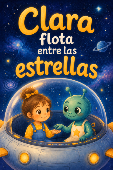 Clara flota entre las estrellas