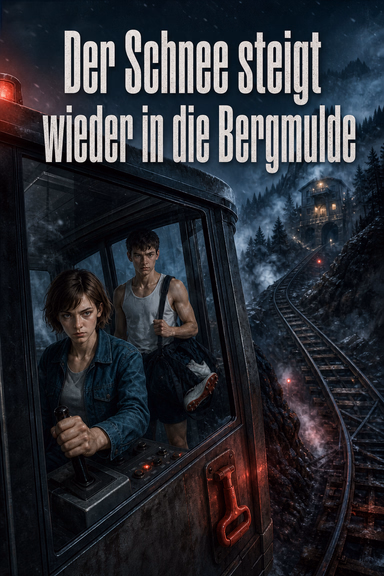 Der Schnee steigt wieder in die Bergmulde