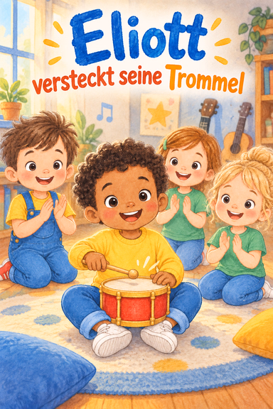 Eliott versteckt seine Trommel