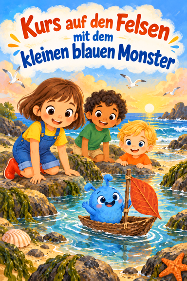 Kurs auf den Felsen mit dem kleinen blauen Monster