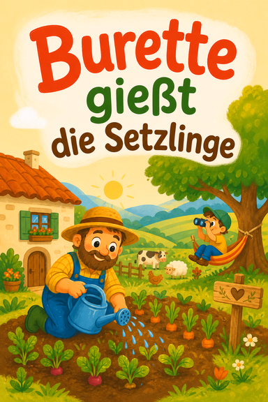 Burette gießt die Setzlinge