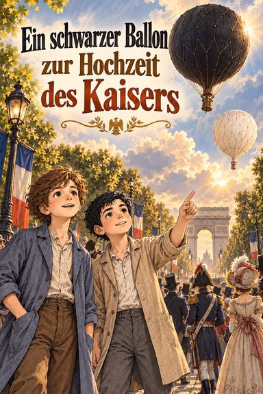 Ein schwarzer Ballon zur Hochzeit des Kaisers
