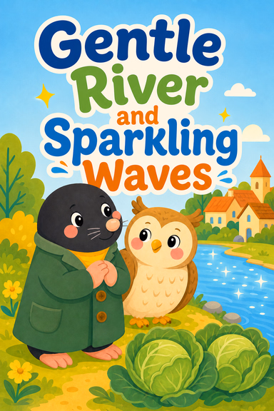 Gentle River and Sparkling Waves
