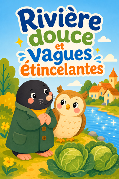 Rivière douce et vagues étincelantes