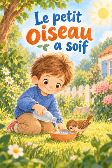 Le petit oiseau a soif