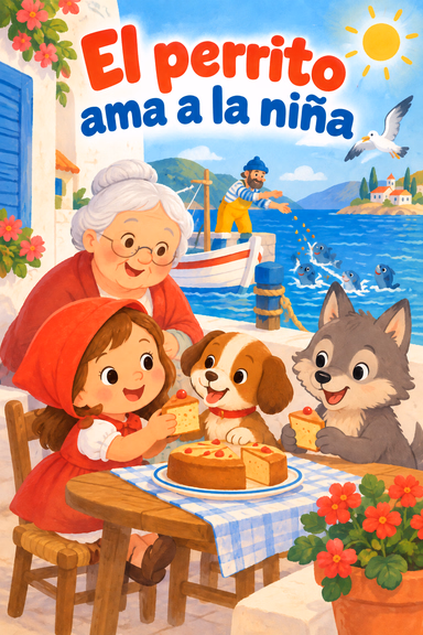 El perrito ama a la niña