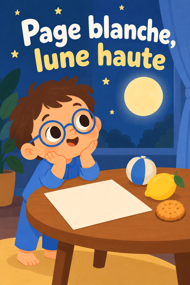 Page blanche, lune haute