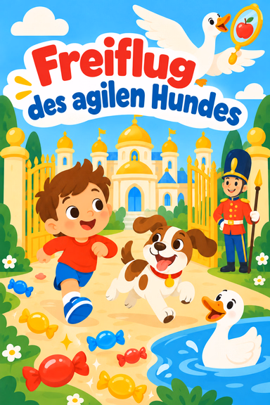Freiflug des agilen Hundes