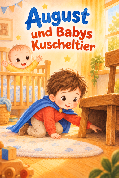 August und Babys Kuscheltier