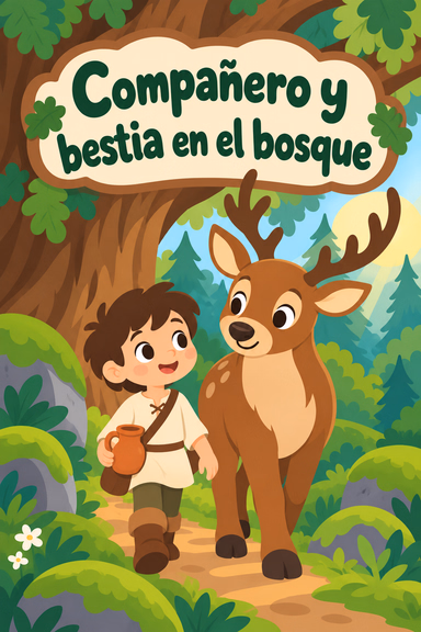 Compañero y bestia en el bosque