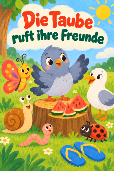 Die Taube ruft ihre Freunde