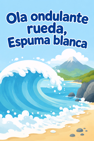 Ola ondulante rueda, Espuma blanca