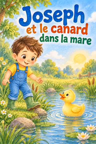 Joseph et le canard dans la mare