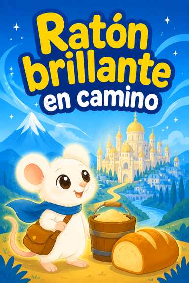 Ratón brillante en camino