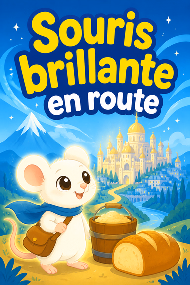 Souris brillante en route