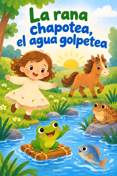 La rana chapotea, el agua golpetea
