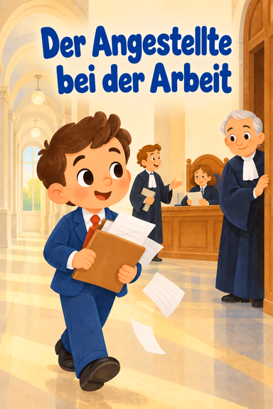 Der Angestellte bei der Arbeit